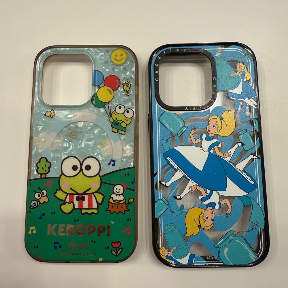 Keroppi & Alice in Wonderland iPhone 14 Pro case